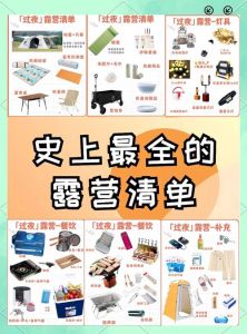 不过夜露营必备物品清单_露营装备新选择，提升户外体验