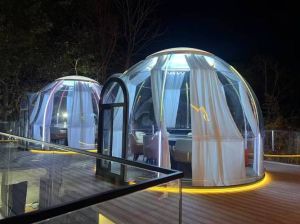星空下泡泡屋的奇妙露营_户外露营新宠，看星派对度假皆可！