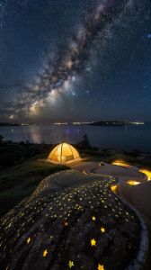 双鹤湖星空露营_湖畔野奢，周末放松好去处