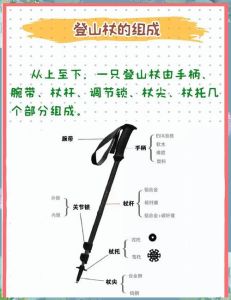 登山杖使用注意事项_登山杖腕带调准防脱，杖长地形灵活变，握对减轻疲劳增安全